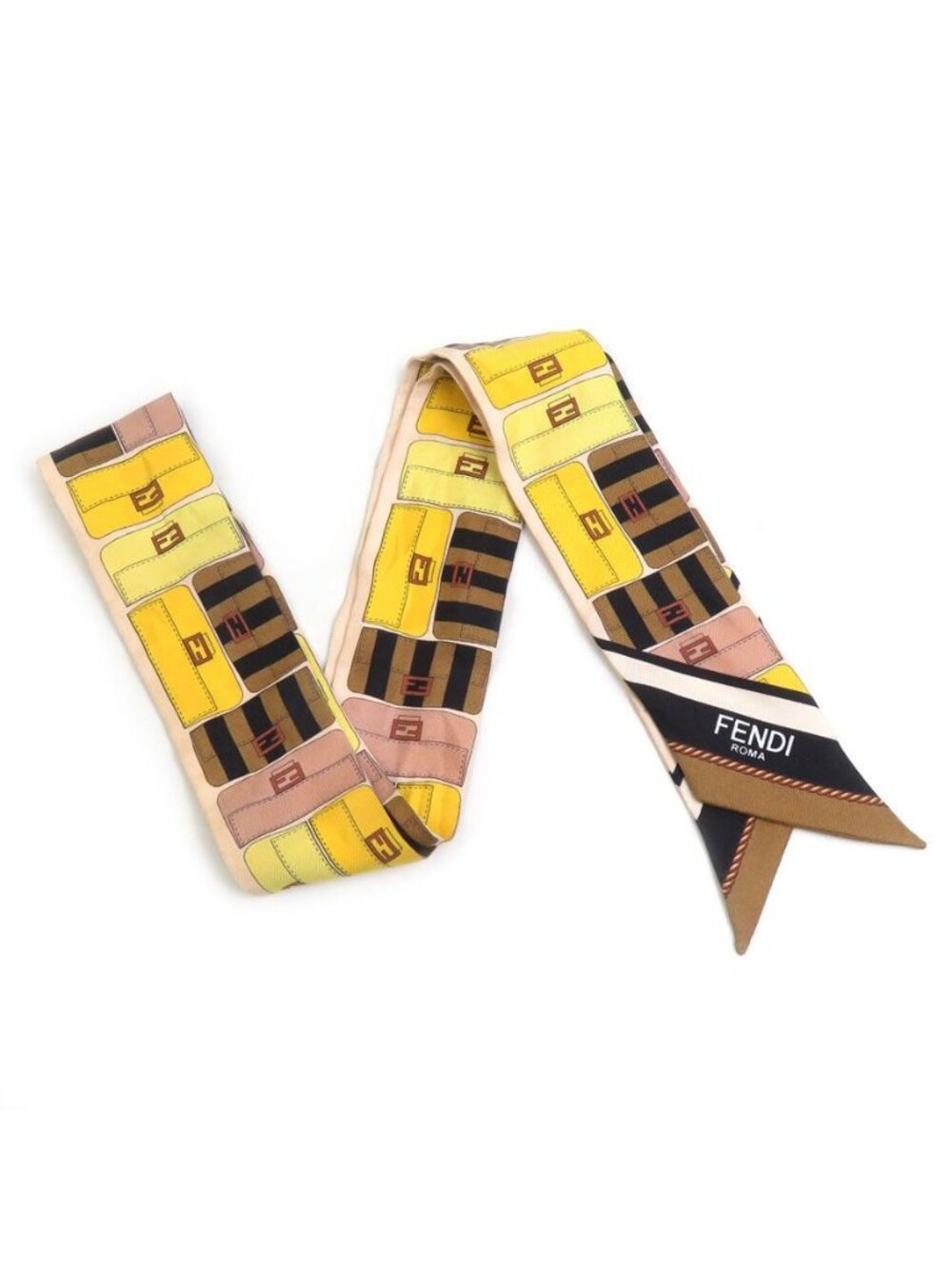 Fendi Ribbon Scarf Multicolor - Picture 2 of 7